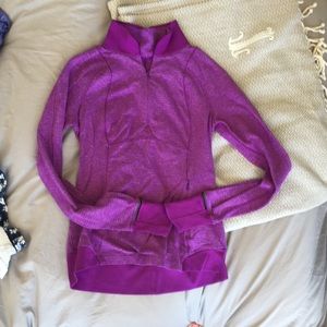 Lululemon purple Running half zip pullover